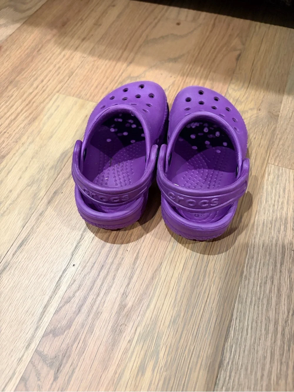 Purple Crocs- little kid size 5